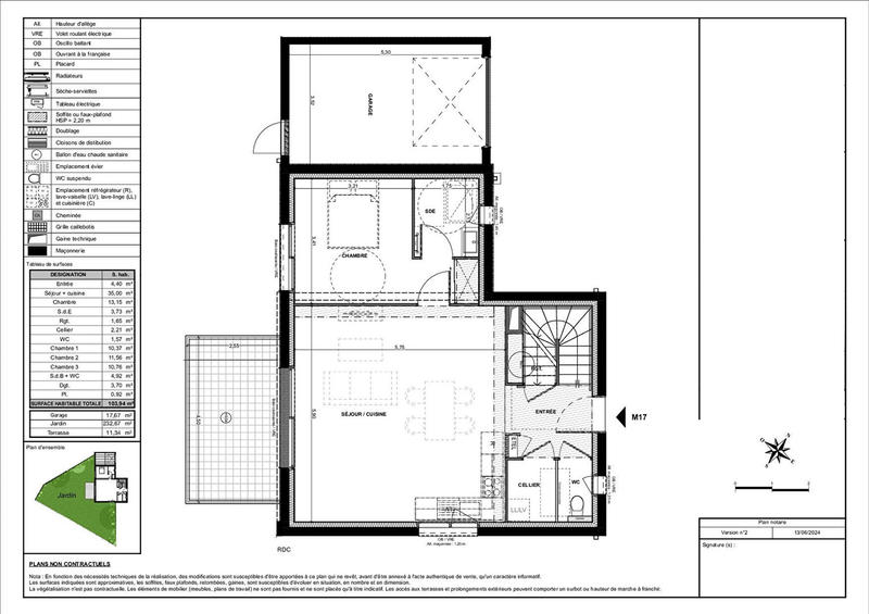 Maison - 104 m² - 5 pièces