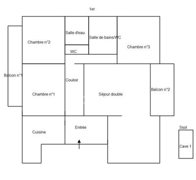 Appartement bourgeois - 122 m² - 5 pièces