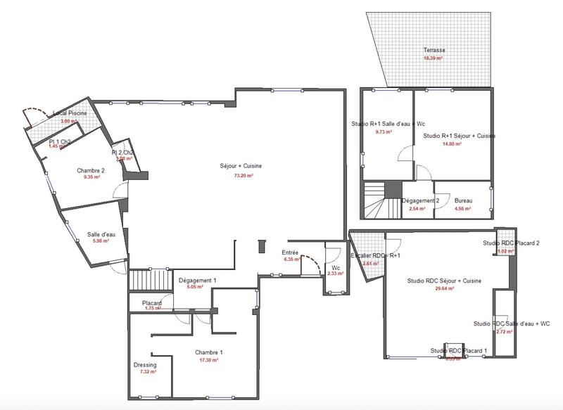 Maison - 195 m² - 5 pièces