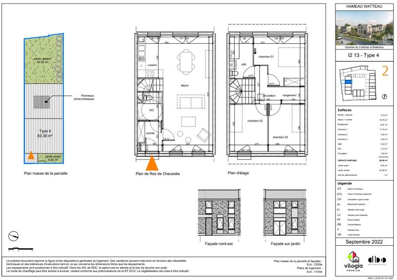 Maison - 83 m² - 4 pièces