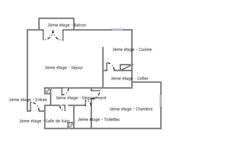 Appartement - 45 m² - 2 pièces
