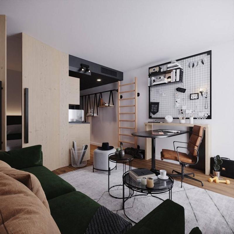 Studio - 28 m² - 2 pièces