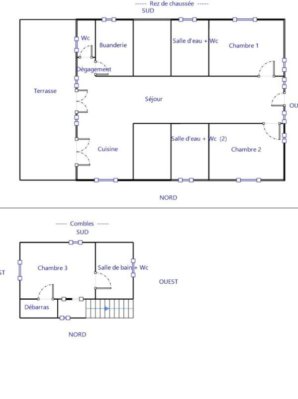 Maison - 104 m² - 5 pièces