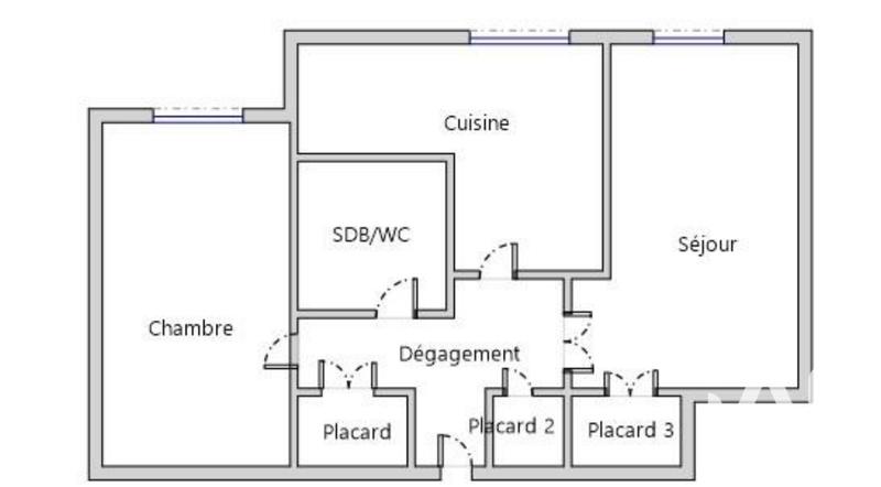Appartement - 49 m² - 2 pièces