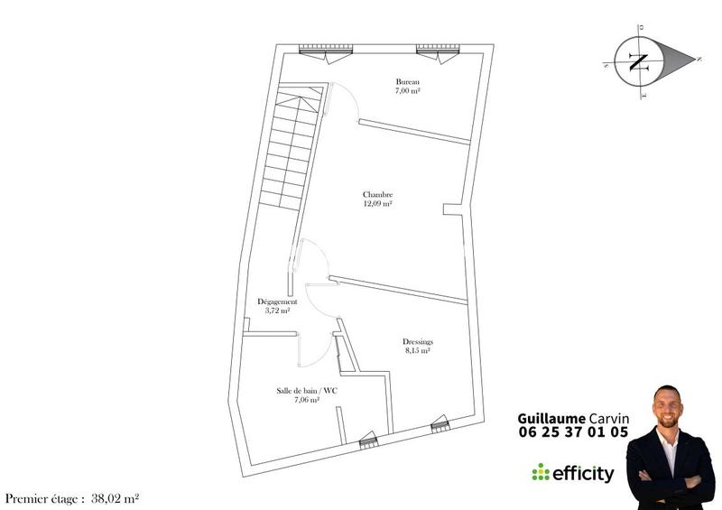 Appartement - 75 m² - 3 pièces