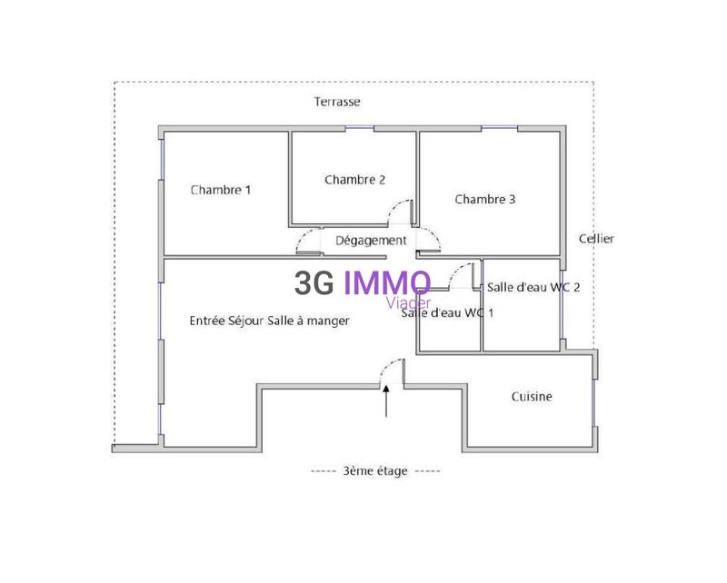 Viager - Appartement - 116 m² - 4 pièces