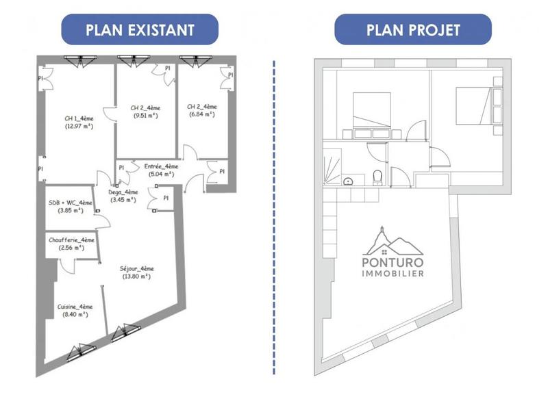 Appartement - 66 m² - 3 pièces