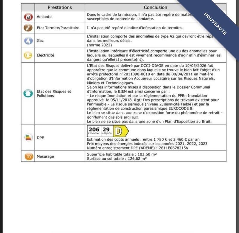 Maison - 116 m² - 4 pièces