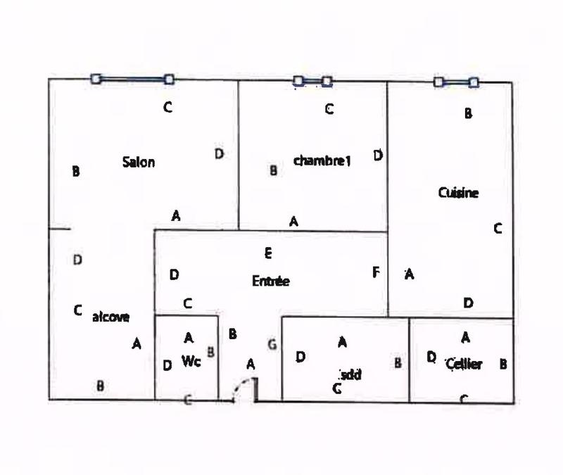 Appartement - 57 m² - 2 pièces