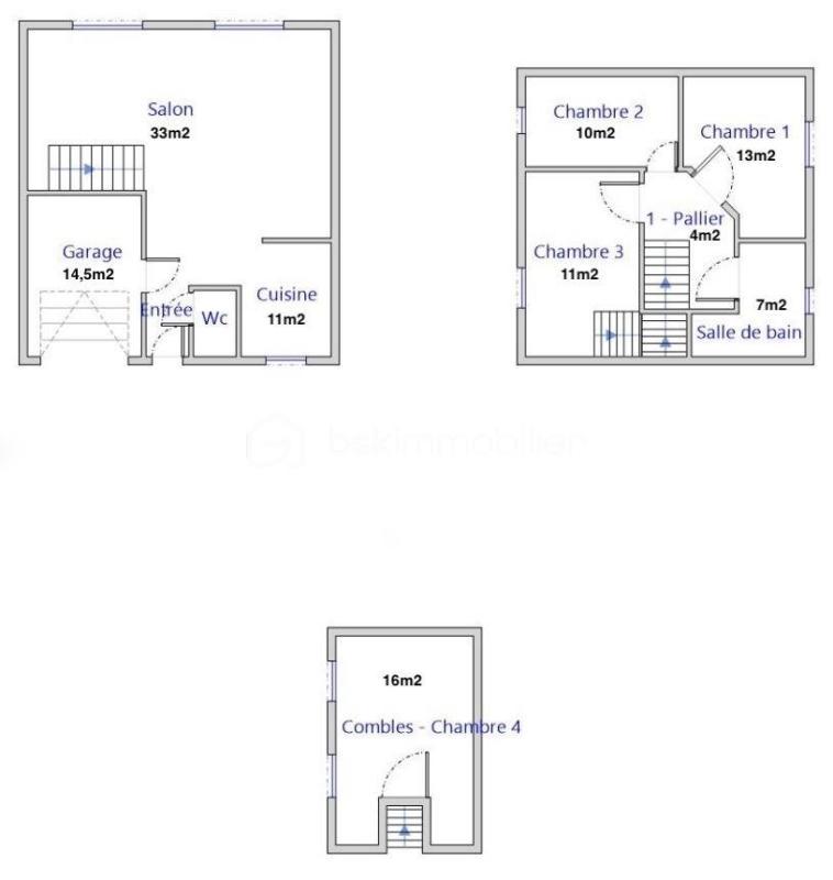 Maison - 94 m² - 6 pièces