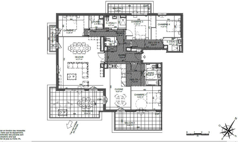 Appartement - 157 m² - 5 pièces
