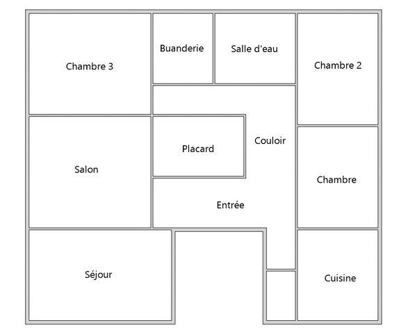 Appartement - 88 m² - 5 pièces