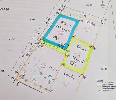 Terrain - 742 m²