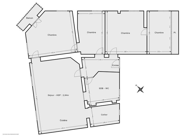 Appartement - 98 m² - 4 pièces