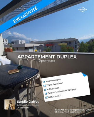 Duplex - 93 m² - 5 pièces