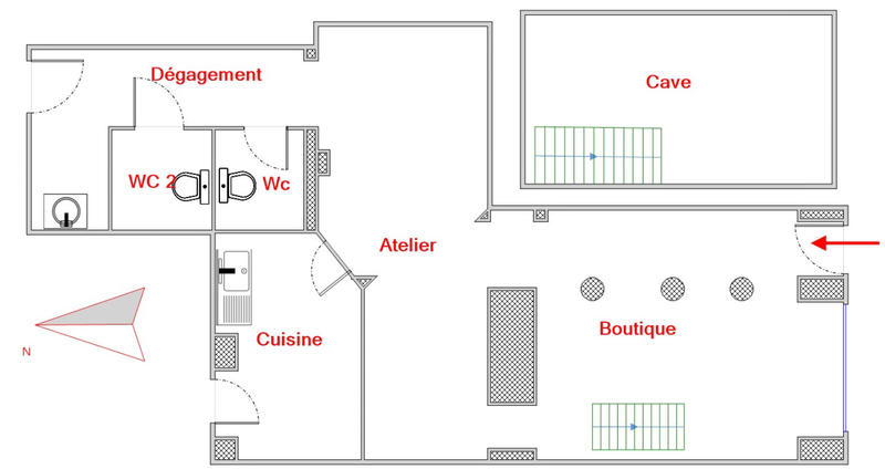 Local commercial - 74 m²