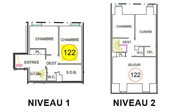Appartement - 90 m² - 4 pièces