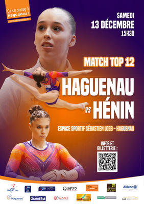 Haguenau/Hénin - match Top 12 gym féminine