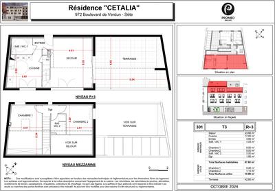 Appartement - 68 m² - 3 pièces