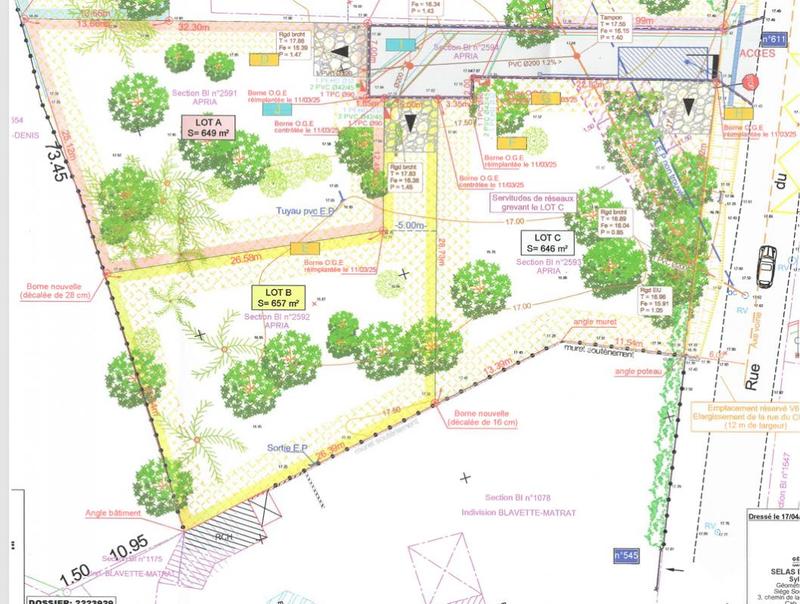 Terrain constructible - 649 m²