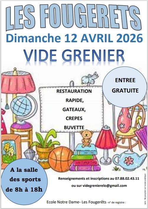 Vide grenier apel ecole notre dame