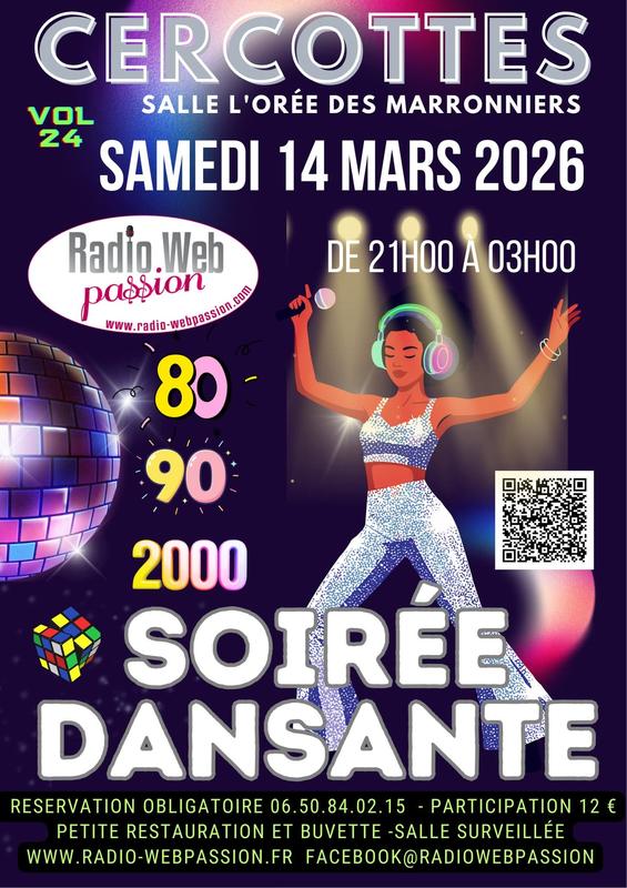 Soirée dansante année 80-90