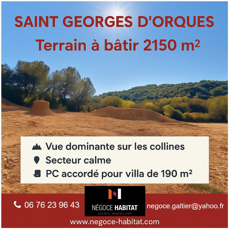 Terrain - 2 150 m²