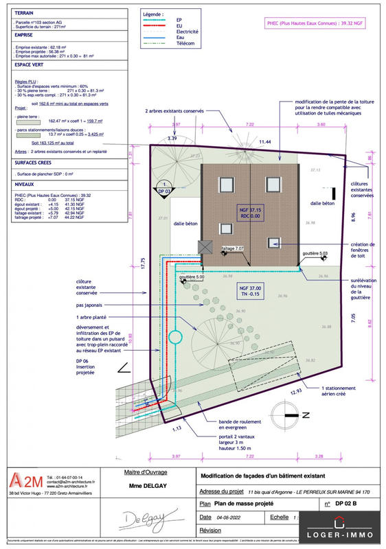 Maison contemporaine - 102 m² - 4 pièces