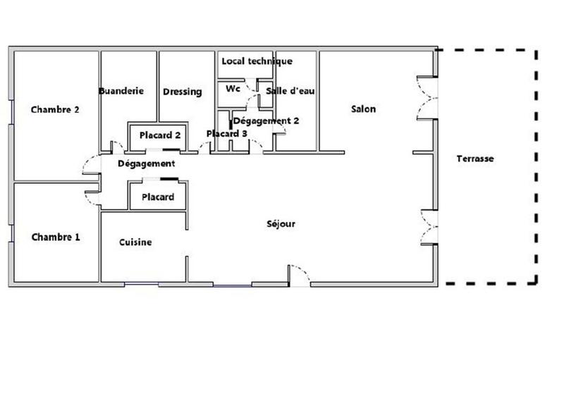 Appartement - 100 m² - 4 pièces