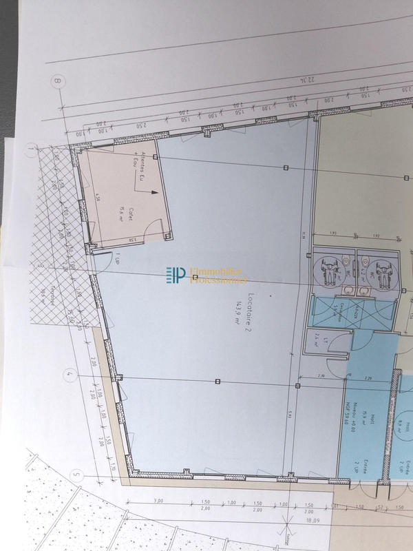 Bureau - 159 m² - 2 pièces