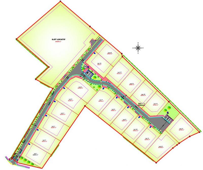 Terrain constructible - 628 m²