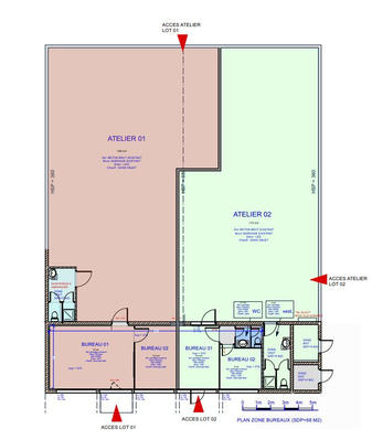 Local d'activités - 246 m² - 3 pièces