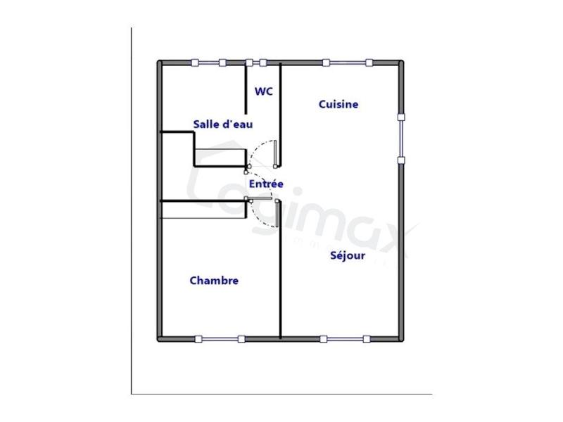 Appartement - 55 m² - 2 pièces
