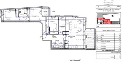 Appartement - 101 m² - 5 pièces