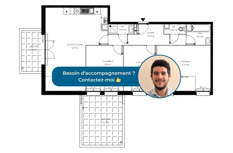 Appartement - 85 m² - 4 pièces