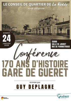 Conférence : 170 ans d'histoire de la gare de Guéret