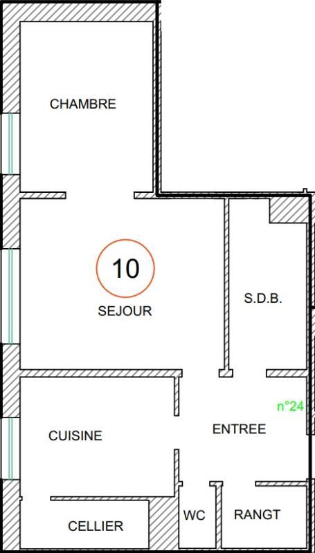 Appartement - 50 m² - 2 pièces