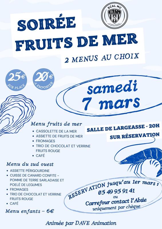 Soirée fruits de mer