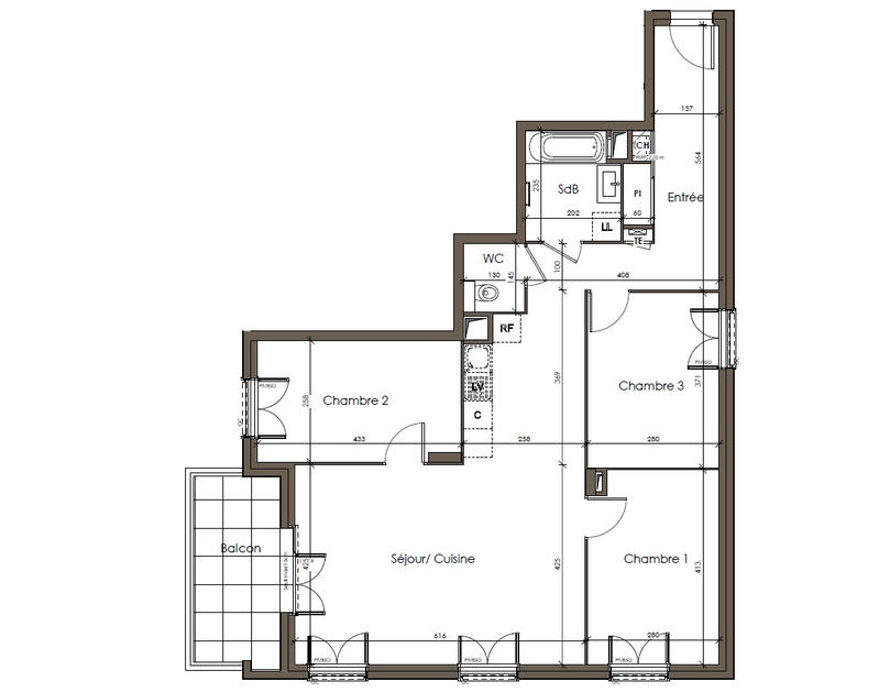 Appartement - 85 m² - 4 pièces