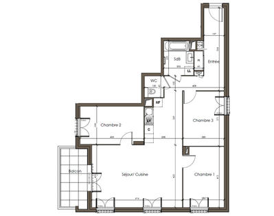 Appartement - 85 m² - 4 pièces
