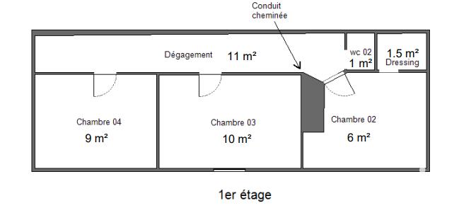 Maison de village - 104 m² - 6 pièces