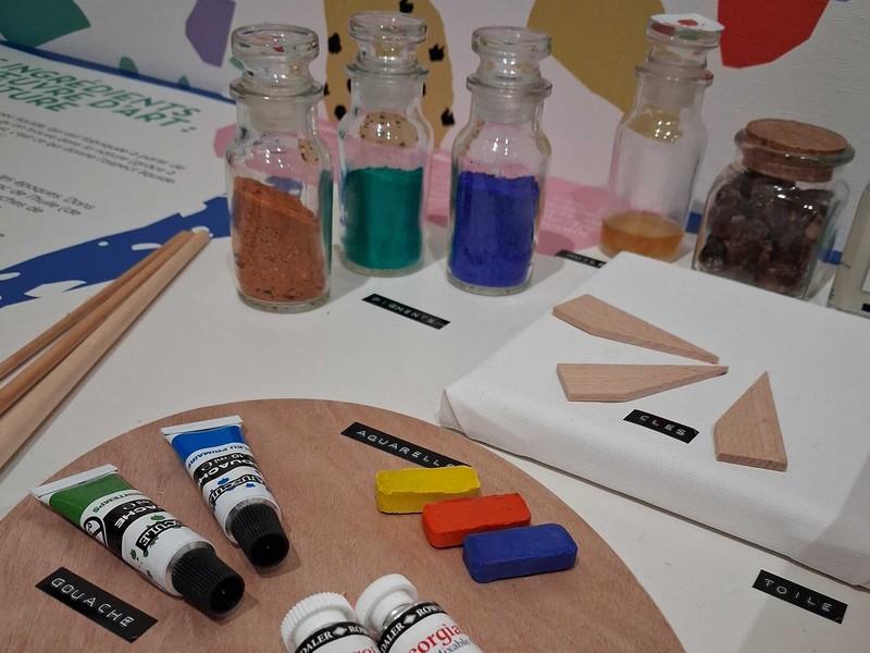 Labomusée Toucher l'art : les pigments 3-6 ans