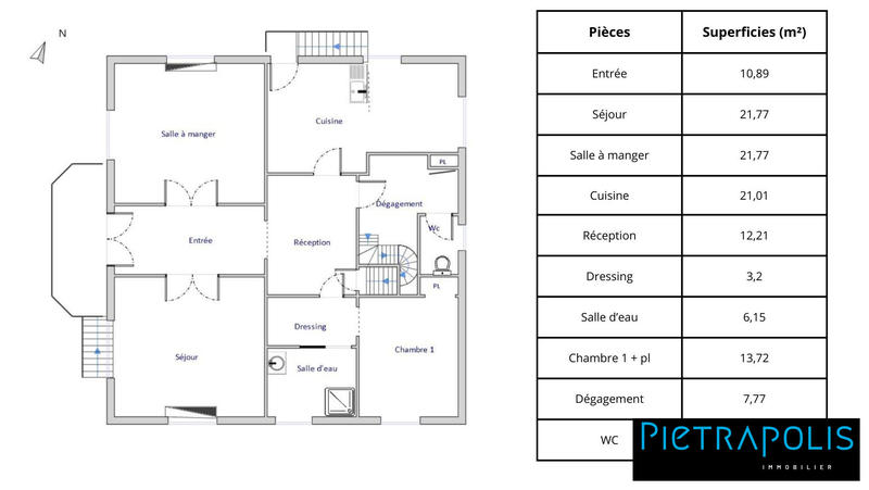 Maison ancienne - 190 m² - 6 pièces