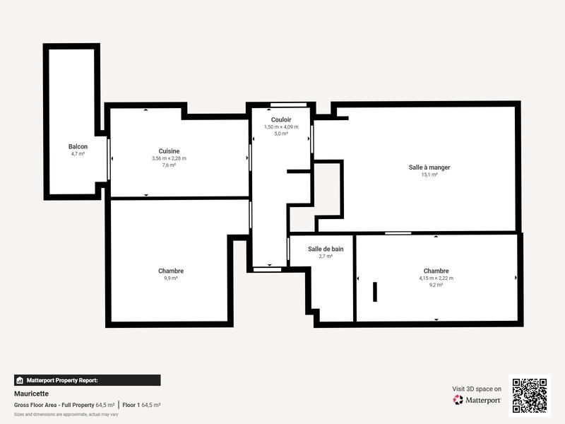 Appartement - 60 m² - 3 pièces