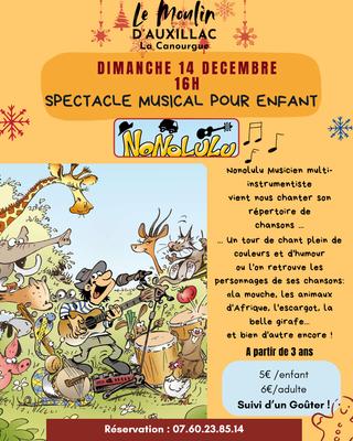 Spectacle Musical au Moulin d'Auxillac : Nonolulu