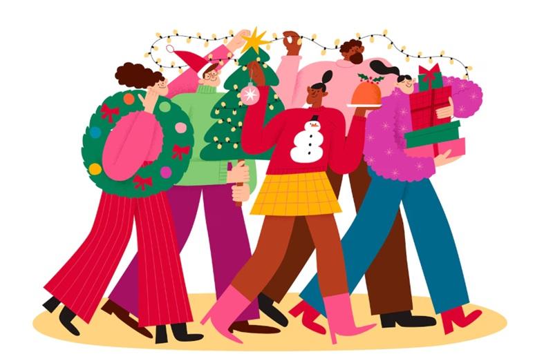 Déambulation conviviale du Père-Noël