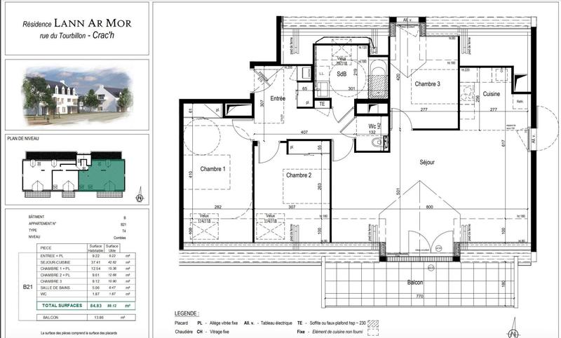 Appartement - 85 m² - 4 pièces