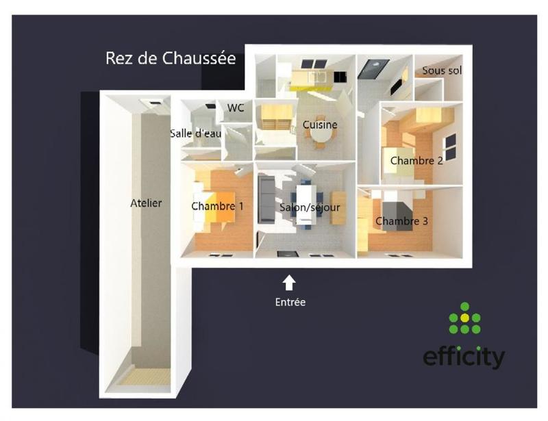 Maison - 81 m² - 4 pièces