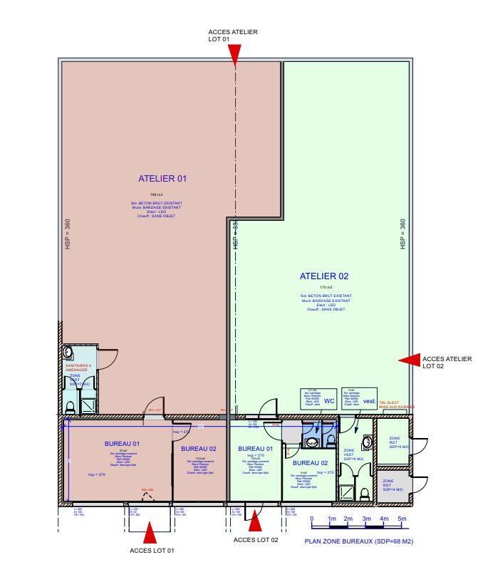 Local d'activités - 246 m² - 3 pièces