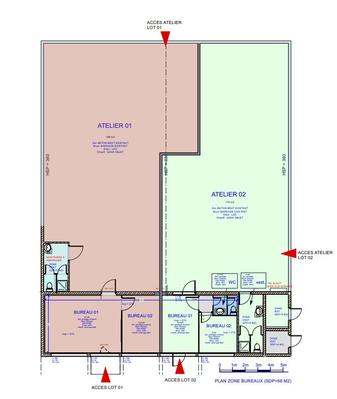 Local d'activités - 246 m² - 3 pièces